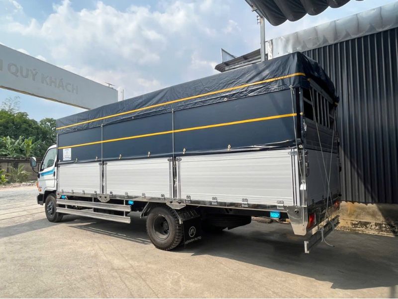 thùng mui bạt 6m3 đóng bửng nhôm