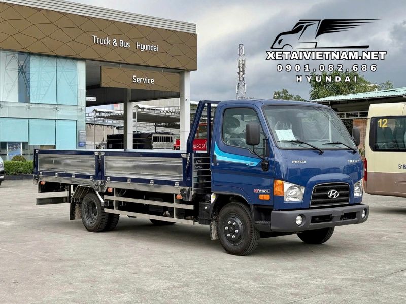 đây là xe tải W750L thùng lửng chuyên chở vật liệu