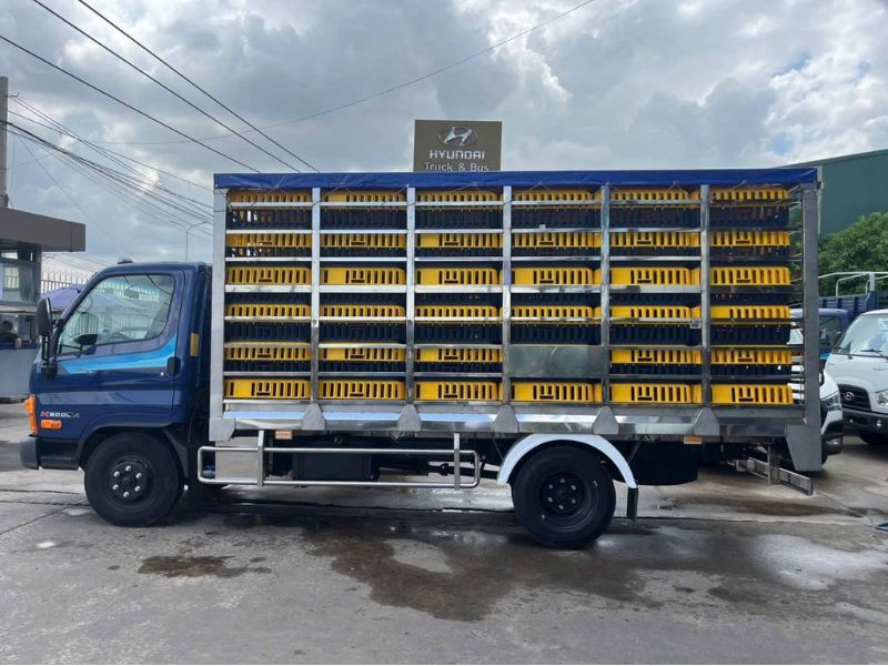 sản phẩm xe chở gà vịt Hyundai trong thành phố