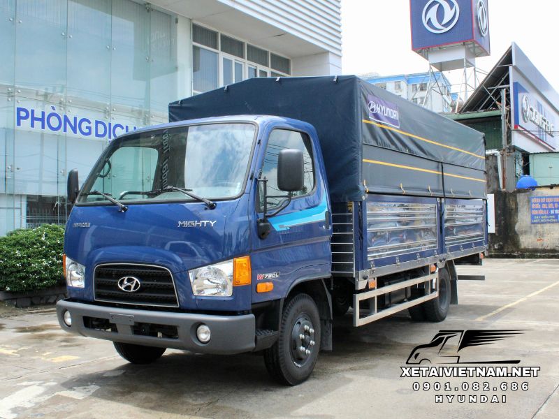 tham khảo xe Hyundai W750L thùng bạt